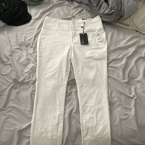 High waist skinny jeans